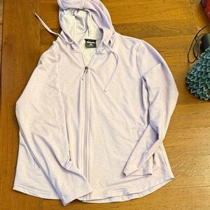 Lavender Zip-Up Hoodie Jacket